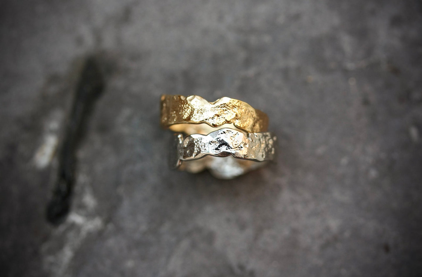 Molten adjustable ring - by Palomita Jewellery