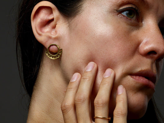 Aztec Stud Earrings - by Palomita Jewellery