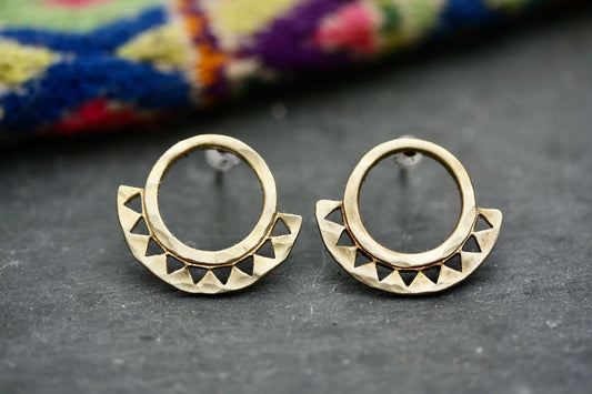 Aztec Stud Earrings - by Palomita Jewellery