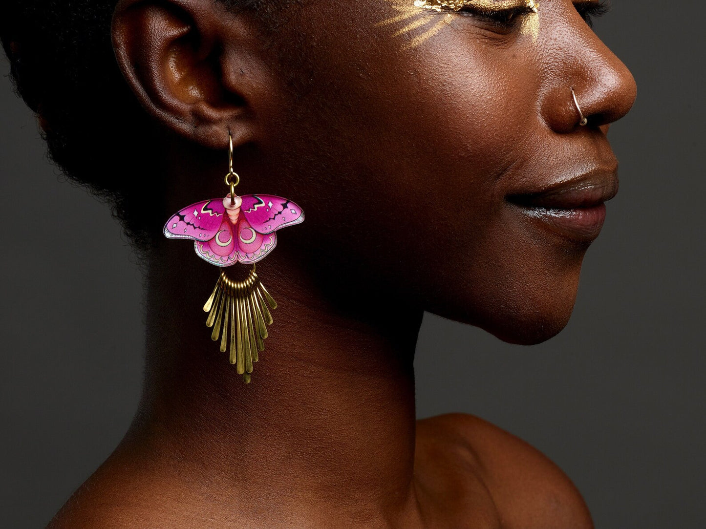 Pink Butterfly Earrings - by Palomita Jewellery