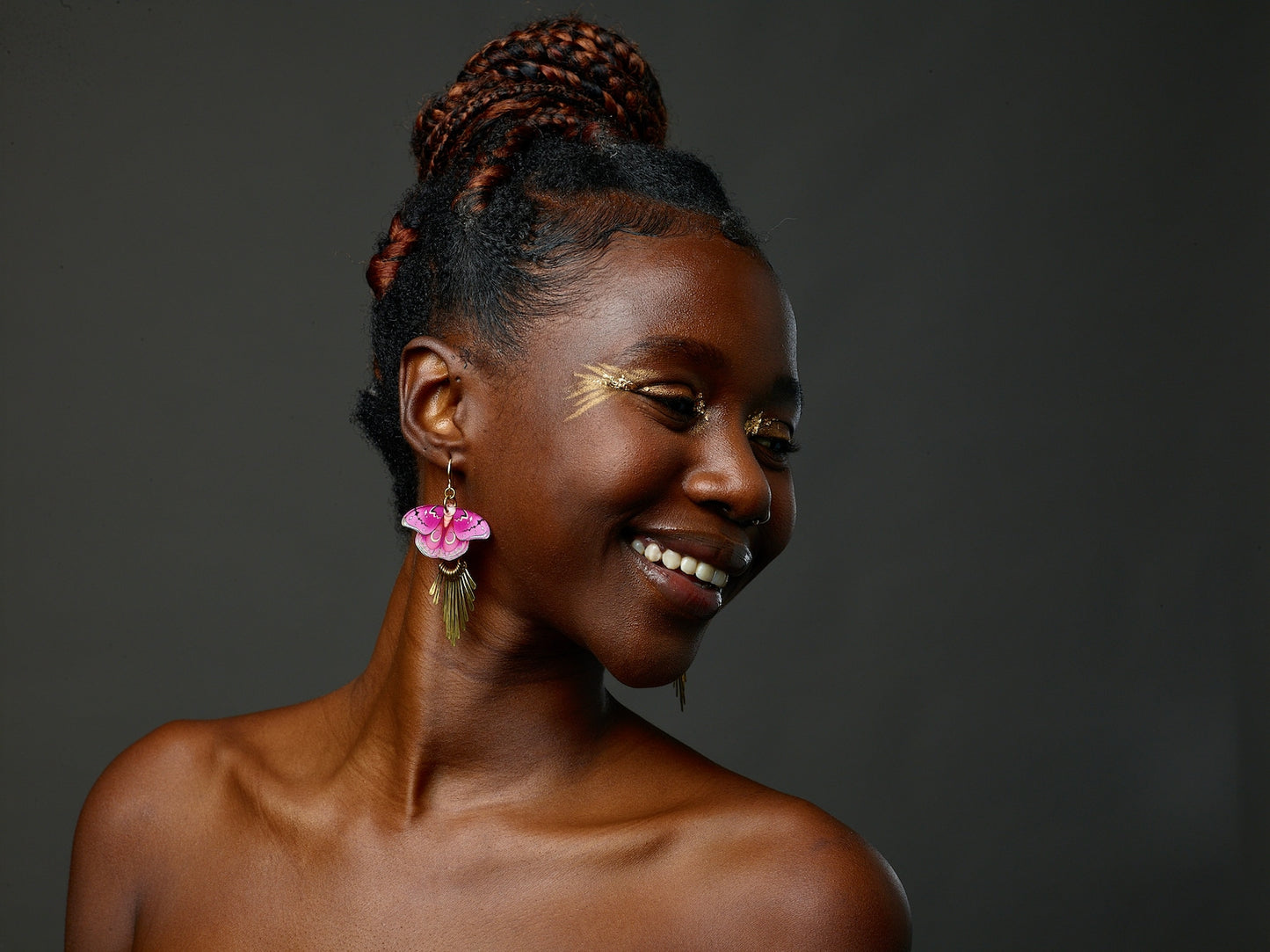 Pink Butterfly Earrings - by Palomita Jewellery