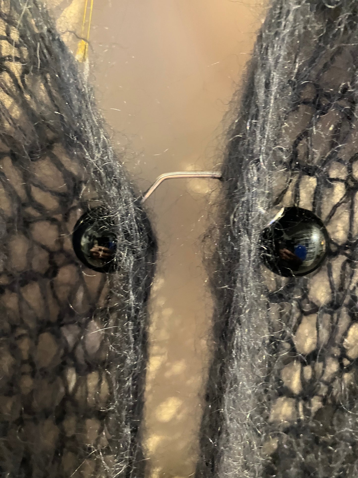 Charcoal Grey Mohair And Silk Handmade Cardigan by 12.5MM