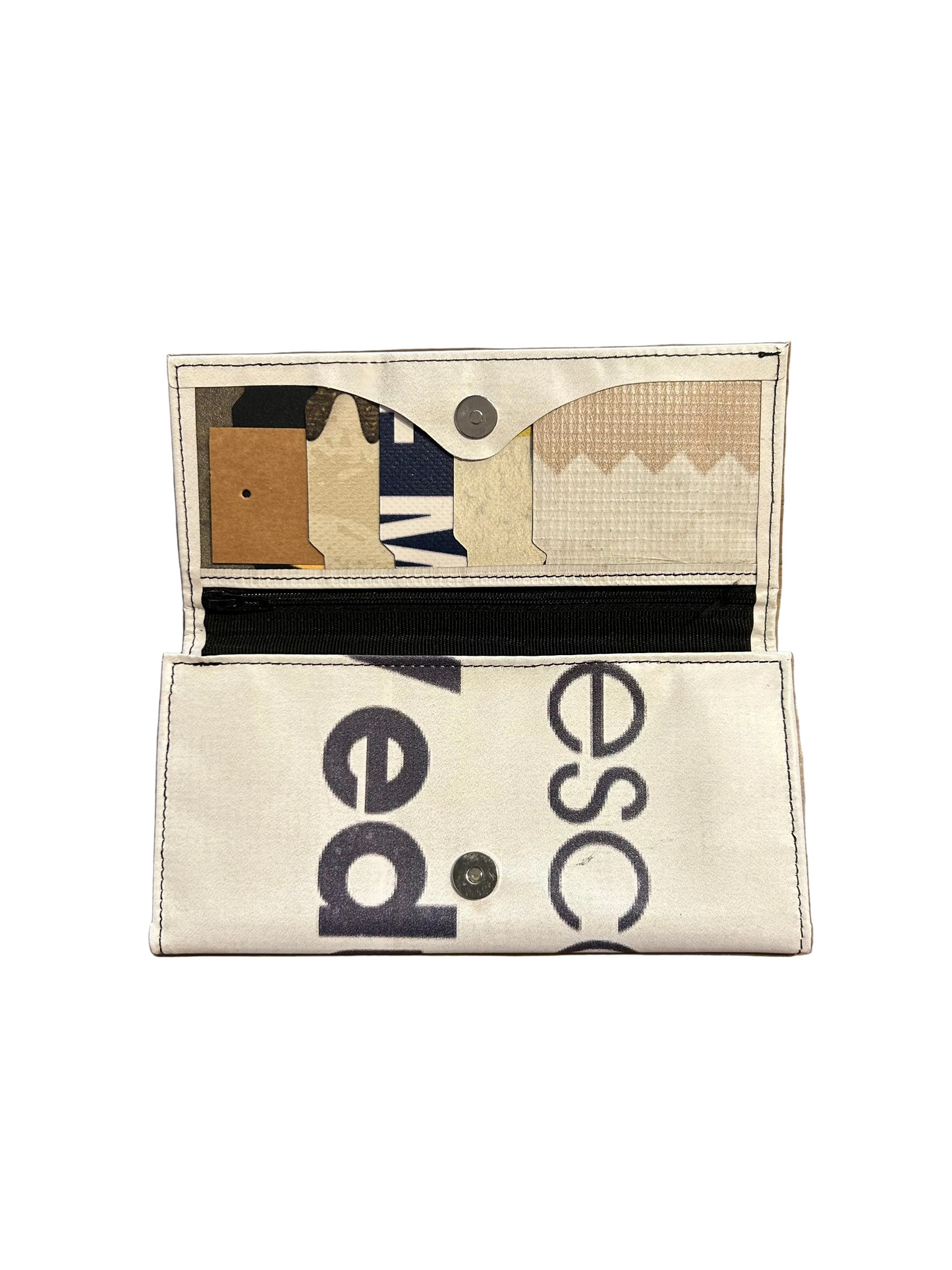 Miel Upcycled Purse Black/White- by NUKAK