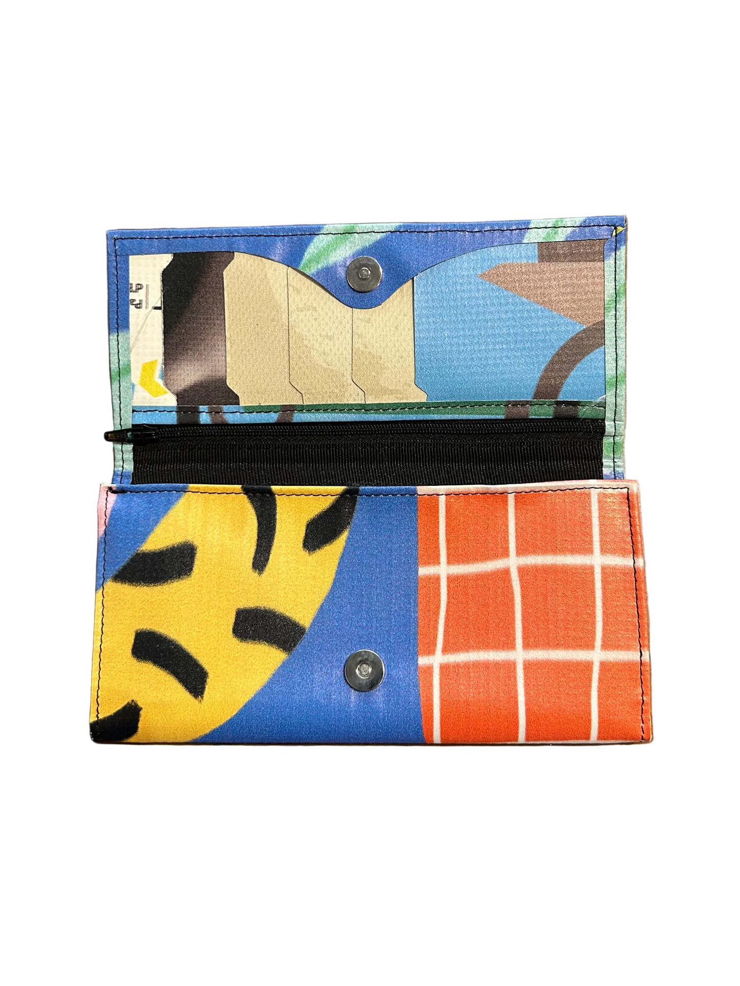 Miel Upcycled Purse Blue/Green- by NUKAK