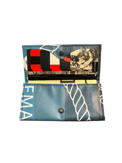 Miel Upcycled Purse Blue- by NUKAK