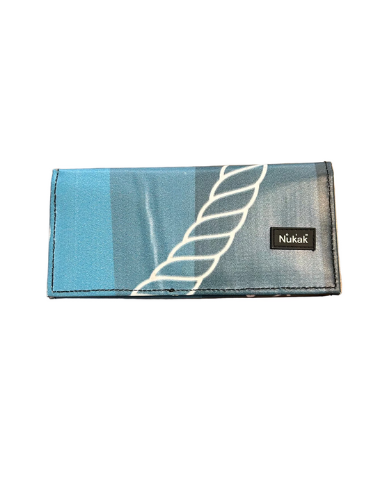 Miel Upcycled Purse Blue- by NUKAK