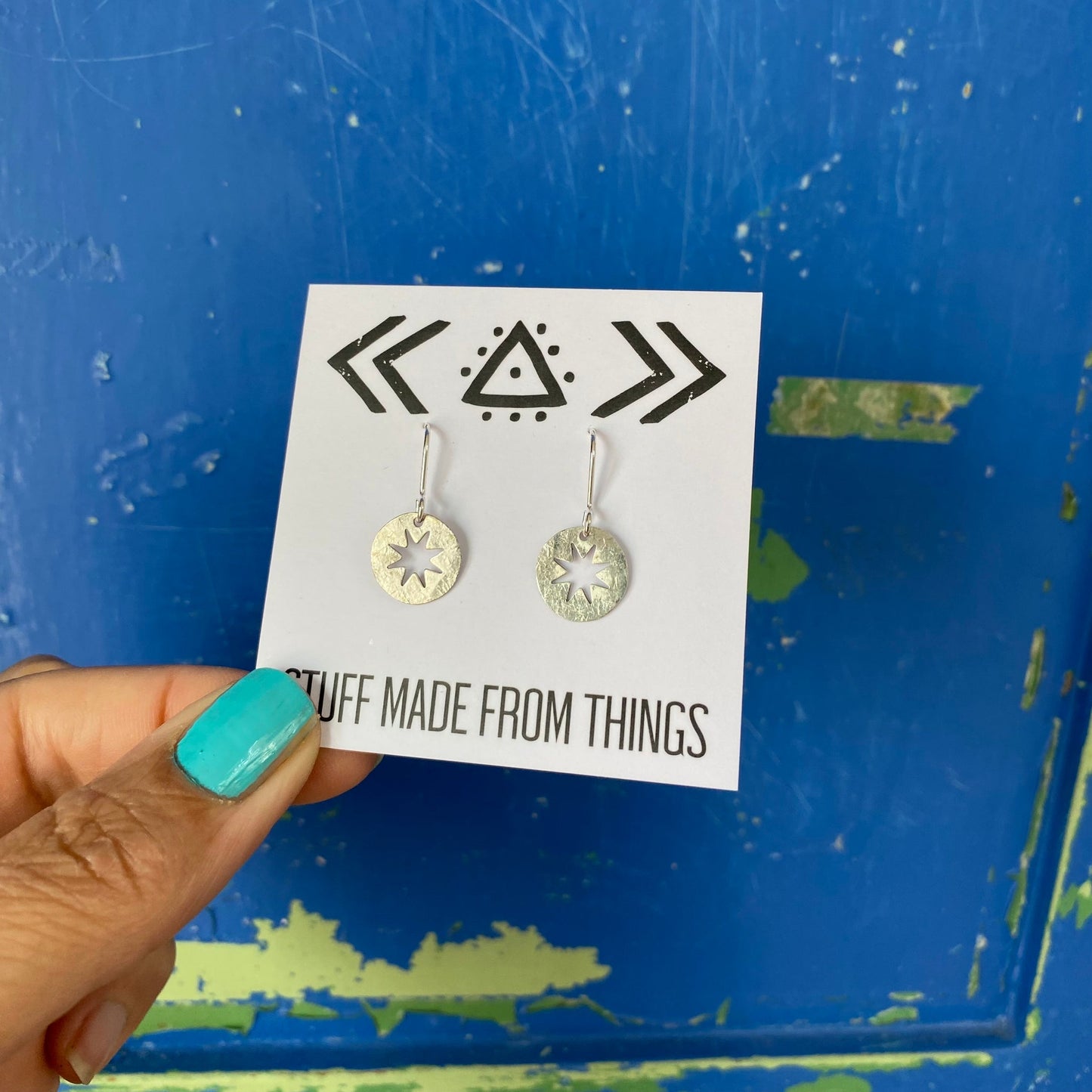 Star Cut Out Earrings by Stuff Made from Things