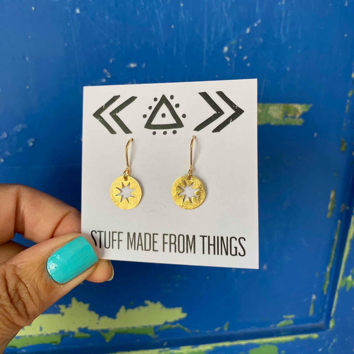 Star Cut Out Earrings by Stuff Made from Things