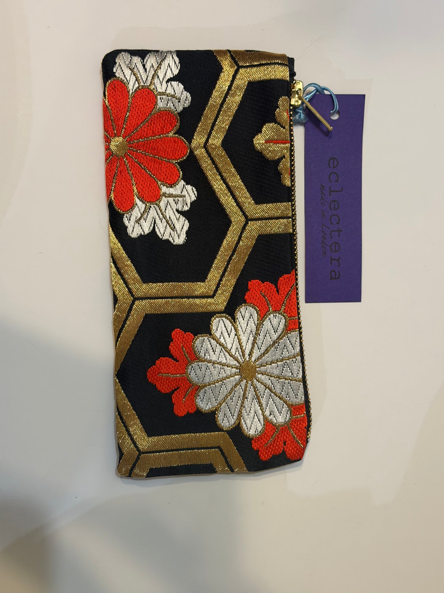 Obi Pouch by Eclectrera- floral geometric