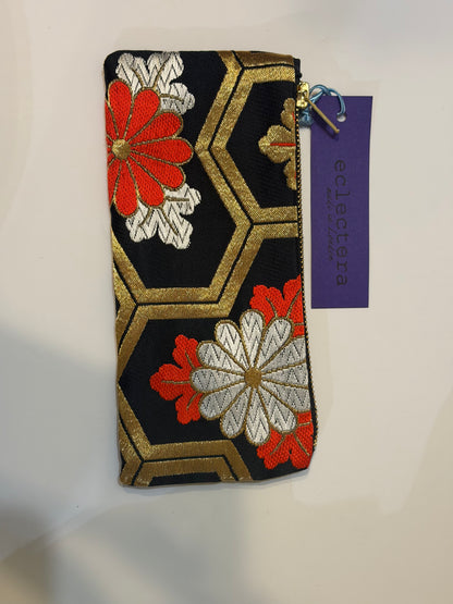 Obi Pouch by Eclectrera- floral geometric