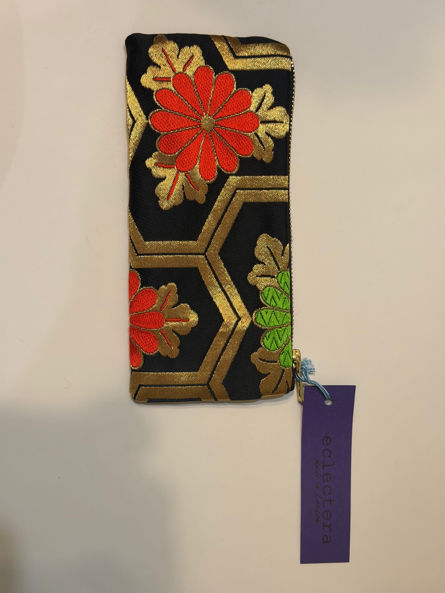 Obi Pouch by Eclectrera- floral geometric