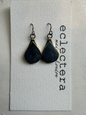 Afghan Earrings by eclectera - White teardrop