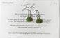 Sterling Silver Jade Drop Earrings by Toba