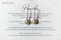 Sterling Silver Pearl Drop Earrings by Toba