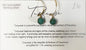 18k Gold-Plated Sterling Silver Turquoise Drop Earrings by Toba