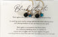 Black Agate Star Charm Earrings by Toba