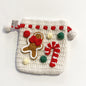 Christmas Gingerbread And Cane Crochet Bag by Miss Peachy