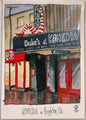 Komedia In Brighton Watercolour Sketch a5 Print by Betti Jordan