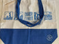 Handprinted Brighton Beach Bag by Betti Jordan Art