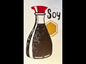 Oiginal Lino Print: 'Soy Sauce' by Betti Jordan Art