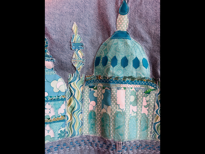 Stunning Upcycled Brighton Pavilion Jacket Original Design by Denimite