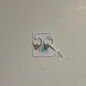 Silver seaglass hoops (Large - White Seaglass with silver beads) by Severina Seaglass
