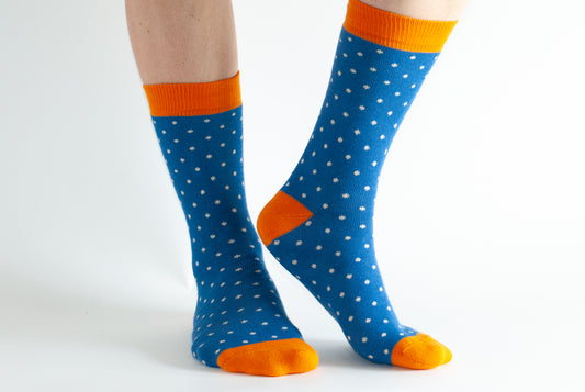 Blue Spot Socks