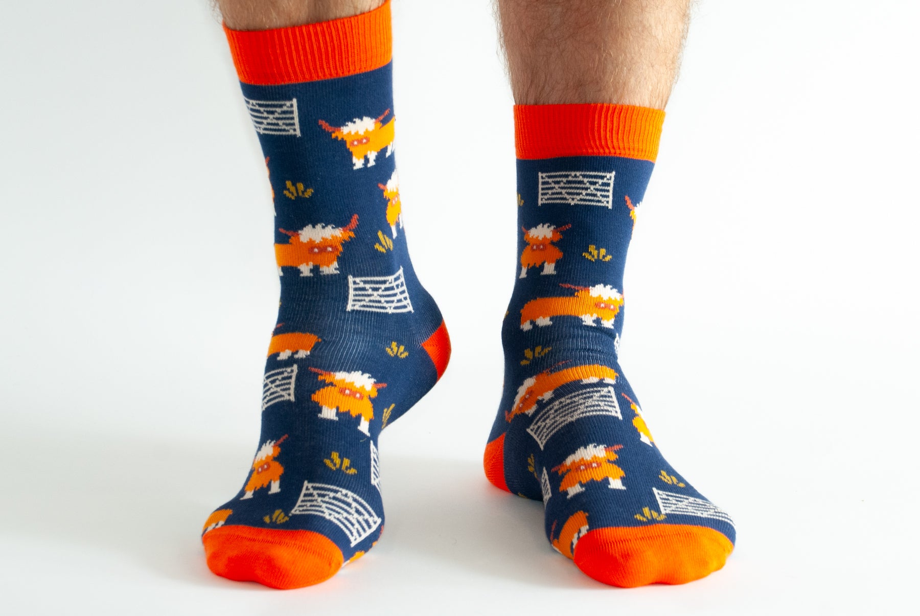 Cow print socks