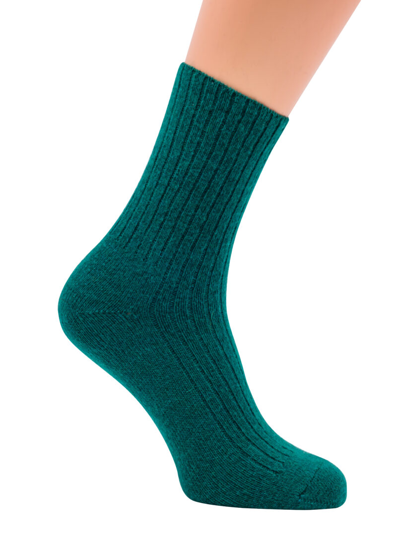 Sheep By The Sea Lambswool Socks - Green