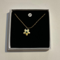 Flower with Green Centre Pendant  Necklace by Lili Toth