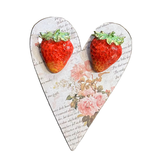Strawberry Earrings by Jan Cooper