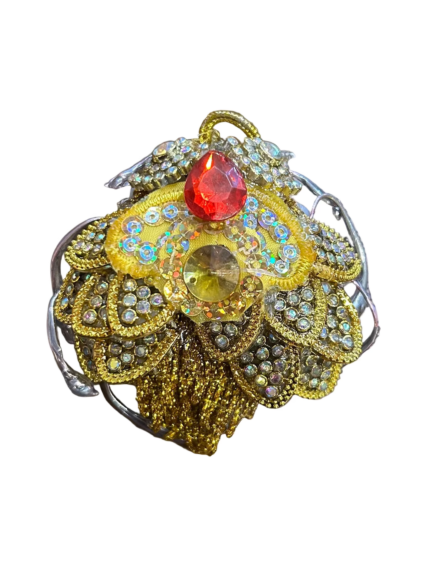 Crystal Beetle Brooch by Jan Cooper