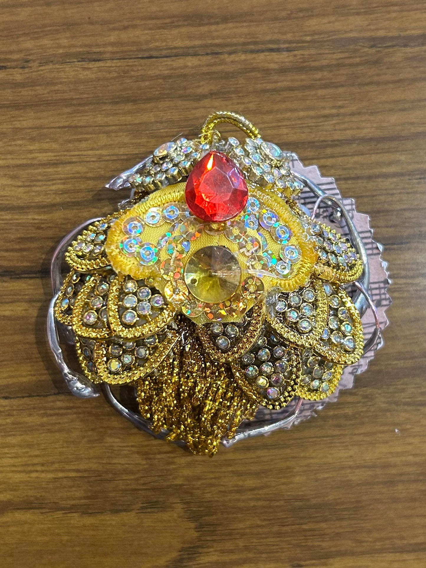 Crystal Beetle Brooch by Jan Cooper