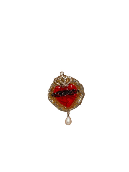 Sacred Heart Brooch by Jan Cooper