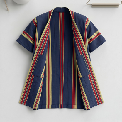 Striped Kimono Jacket - Joyinafrochic