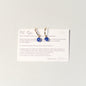 Blue Gemstone Hoop Earrings | Gold Plated Sterling Silver by Toba