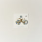 Handmade Floral Ceramic Hoop Earrings by Lili Toth