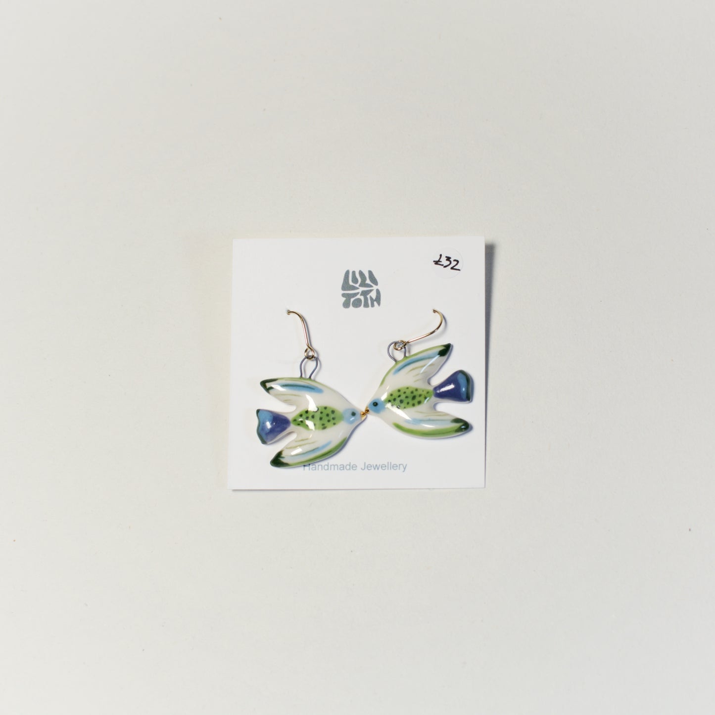Handmade Bird Earrings by Lili Toth