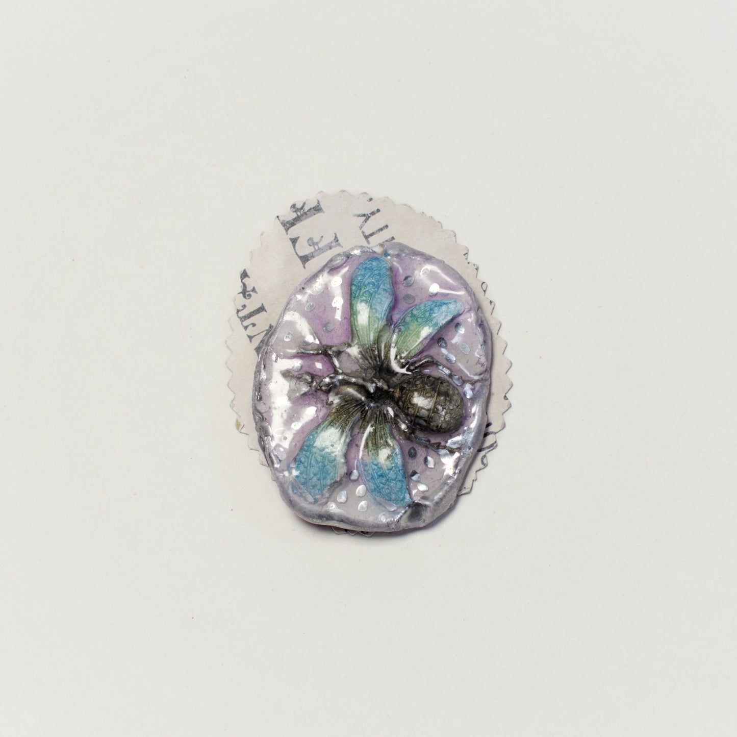 Dragonfly Flower Brooch by Jan Cooper