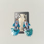 Striped Fish Blue Tail Earrings by Jan Cooper