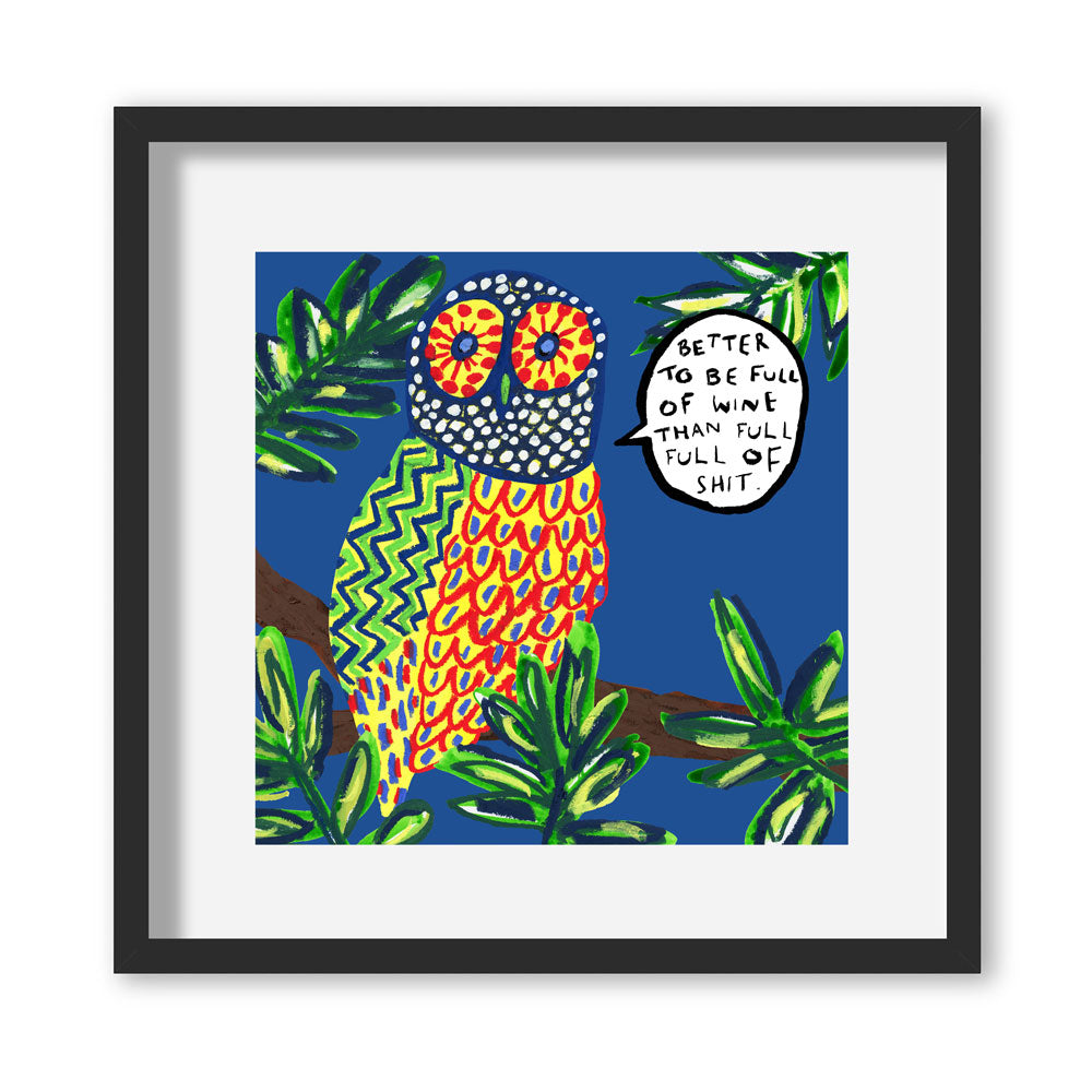 Owl Illustration Giclée Print - by The Laughing Lark