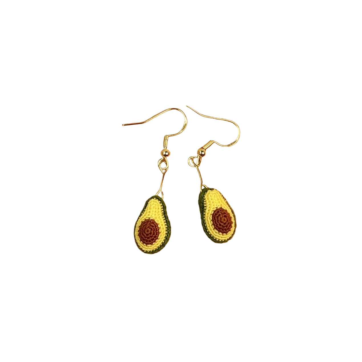 Avocado Micro Crotchet earrings by Miss Peachy