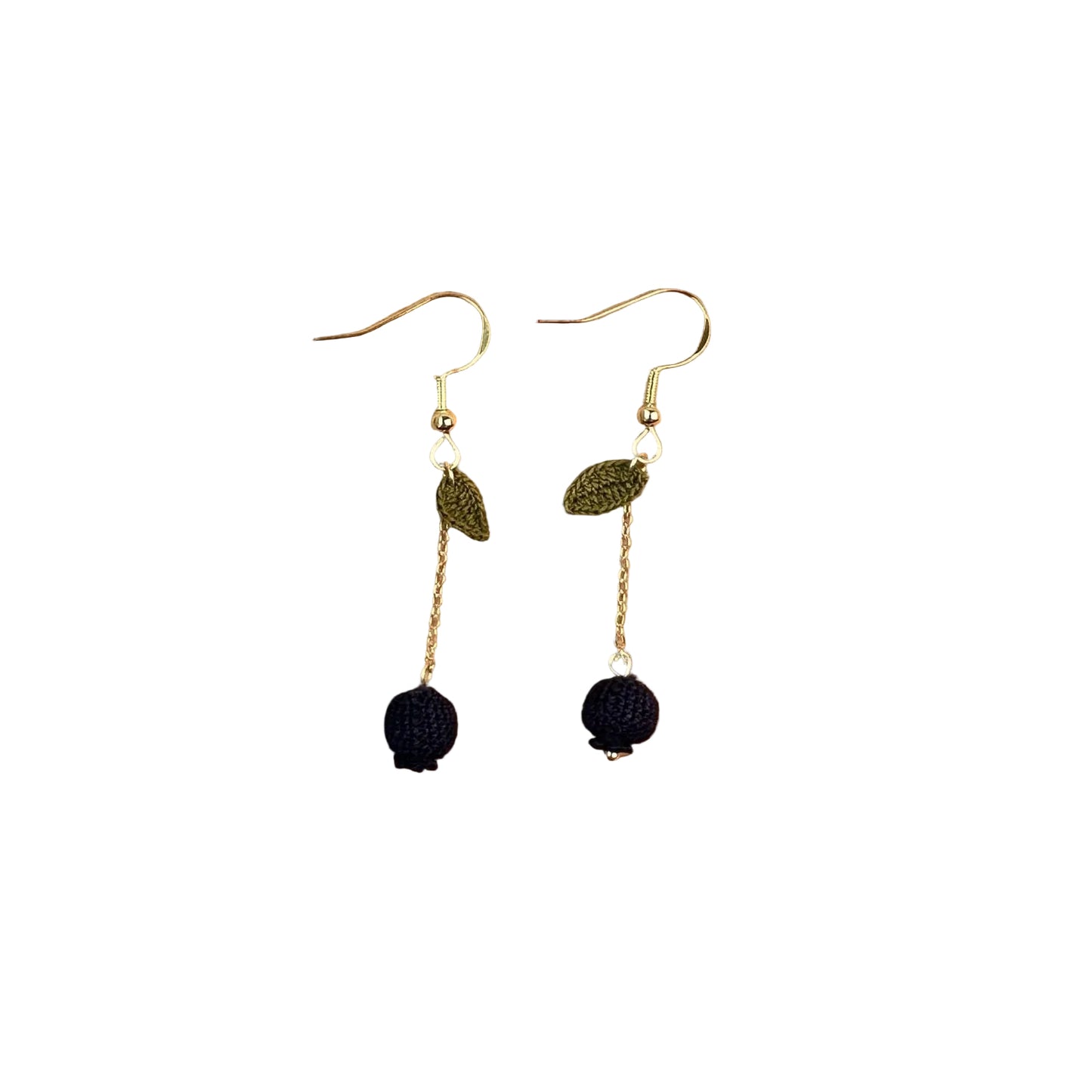 Blueberries Micro Crotchet earrings by Miss Peachy