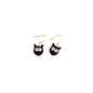 Black Cat Micro Crotchet earrings by Miss Peachy