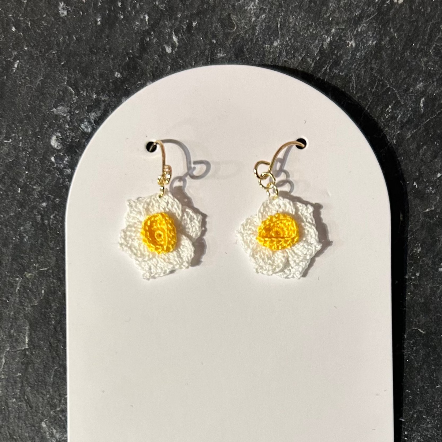 Daffodil Crotchet earrings by Miss Peachy