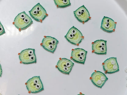 Owl Micro Crotchet earrings by Miss Peachy
