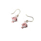Little Pink Whale Micro Crochet earrings by Miss Peachy