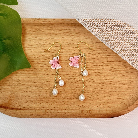 Butterfly Micro Crotchet earrings by Miss Peachy