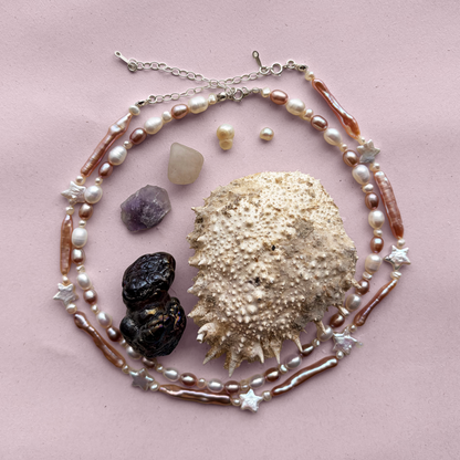 The Star Choker (Cold Pink, 14-16") By Ostreidae