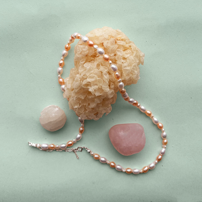 The Sea Strand (Blush Peach, 16-18") By Ostreidae